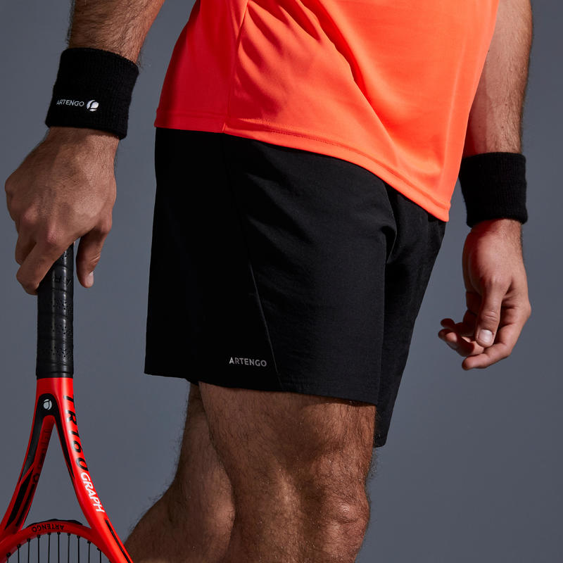 กางเกงเทนนิสขาสั้นรุ่น Dry TSH 100 (สีดำ)