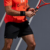 Men Tennis Shorts - TSH100 Black