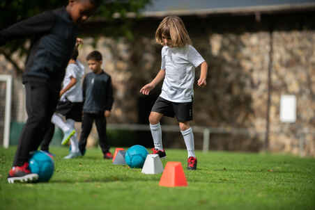 Camiseta de Fútbol Niños Kipsta F100 blanca