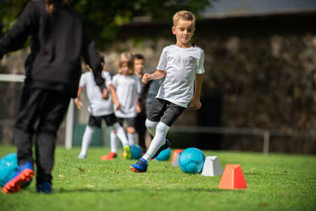 Camiseta de Fútbol Niños Kipsta F100 blanca