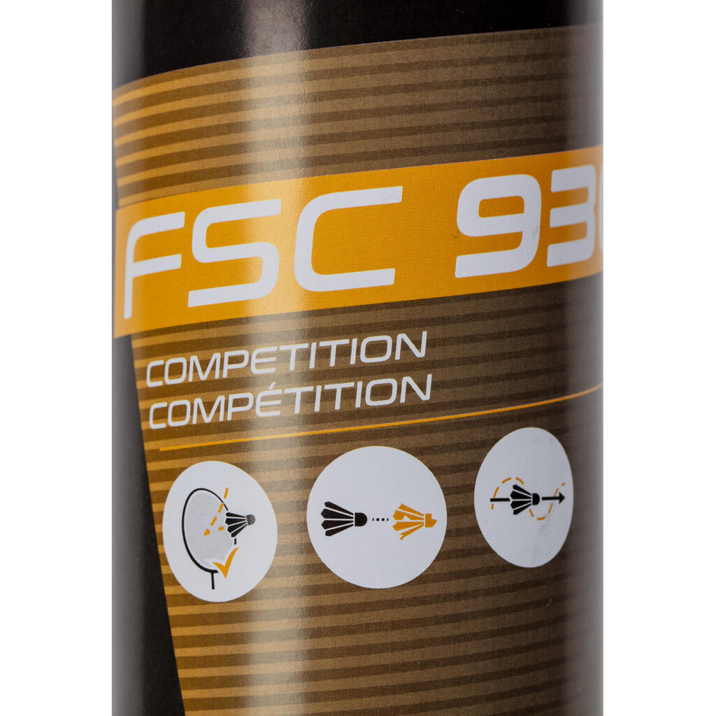 Loptice za badminton FSC930 Speed 78 od perja 12 komada