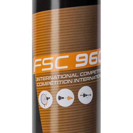 Воланы для бадминтона с перьевым оперением FSC 960 Speed 77 x 12 шт. 