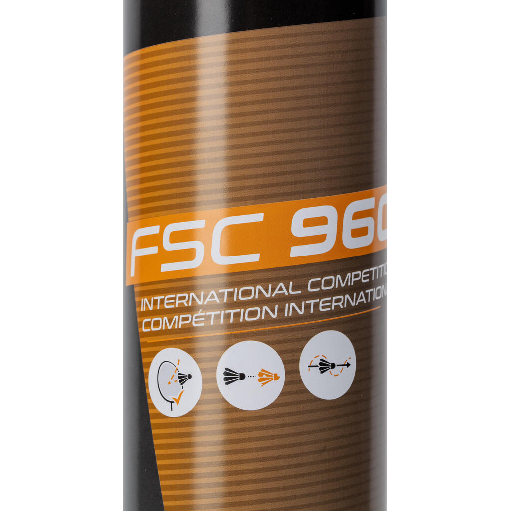 LOPTICE ZA BADMINTON FSC960 SPEED 78 OD PERJA 12 KOM