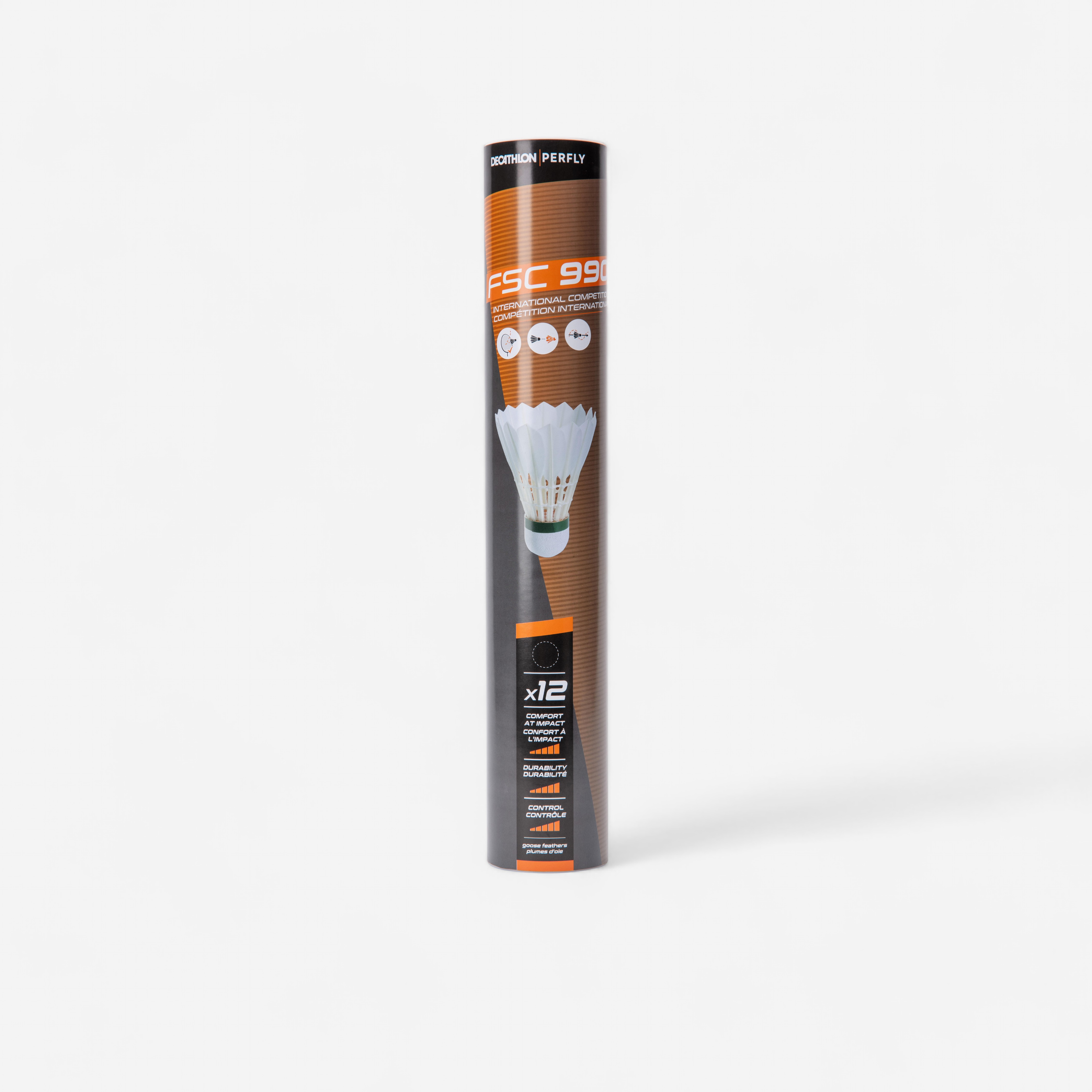 Volant plume de badminton fsc 990 x 12 vitesse 77 - Badminton - PERFLY- Clubs - Entreprises - Collectivités - Associations