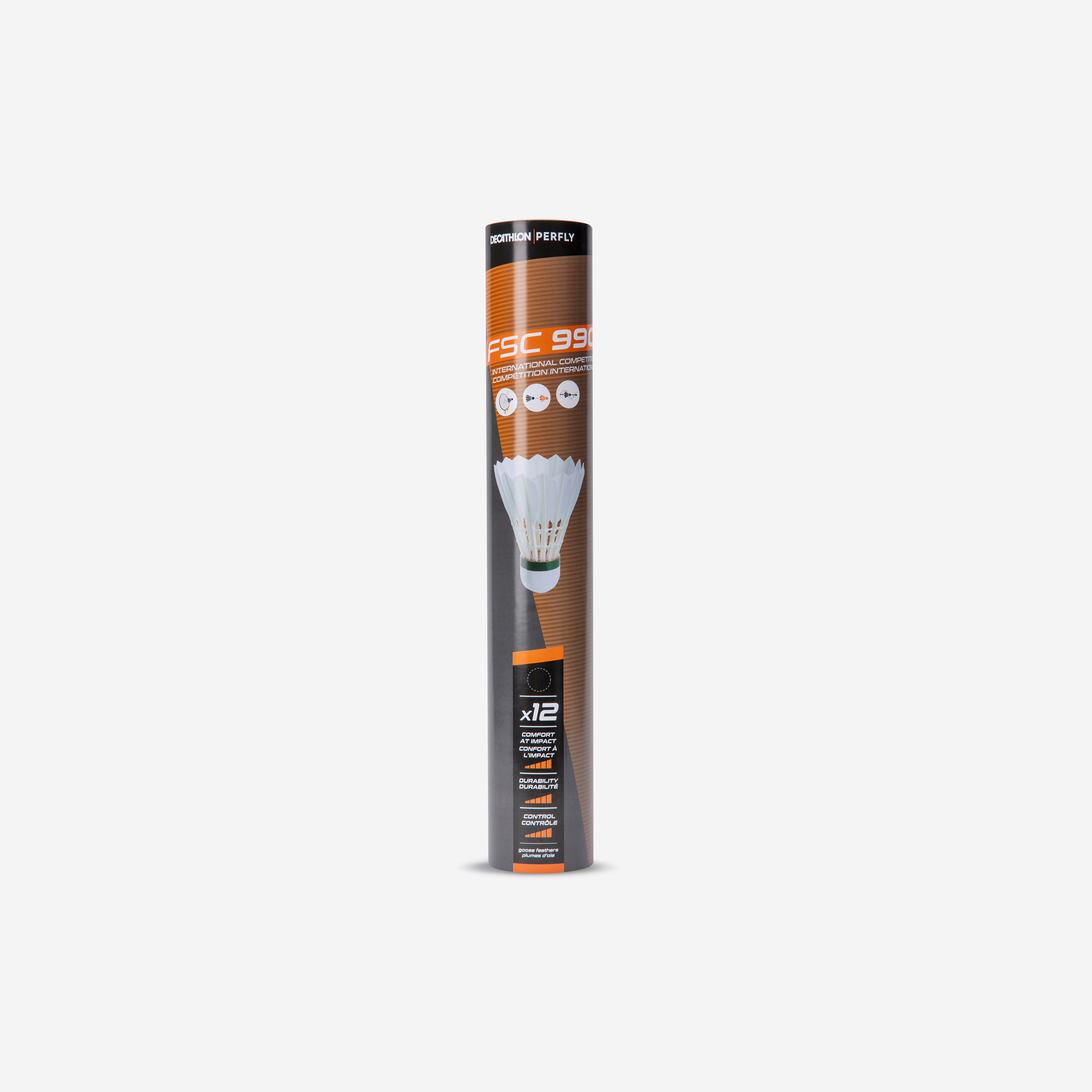 Volant plume de badminton fsc 990 x 12 vitesse 78 - Badminton - PERFLY- Clubs - Entreprises - Collectivités - Associations
