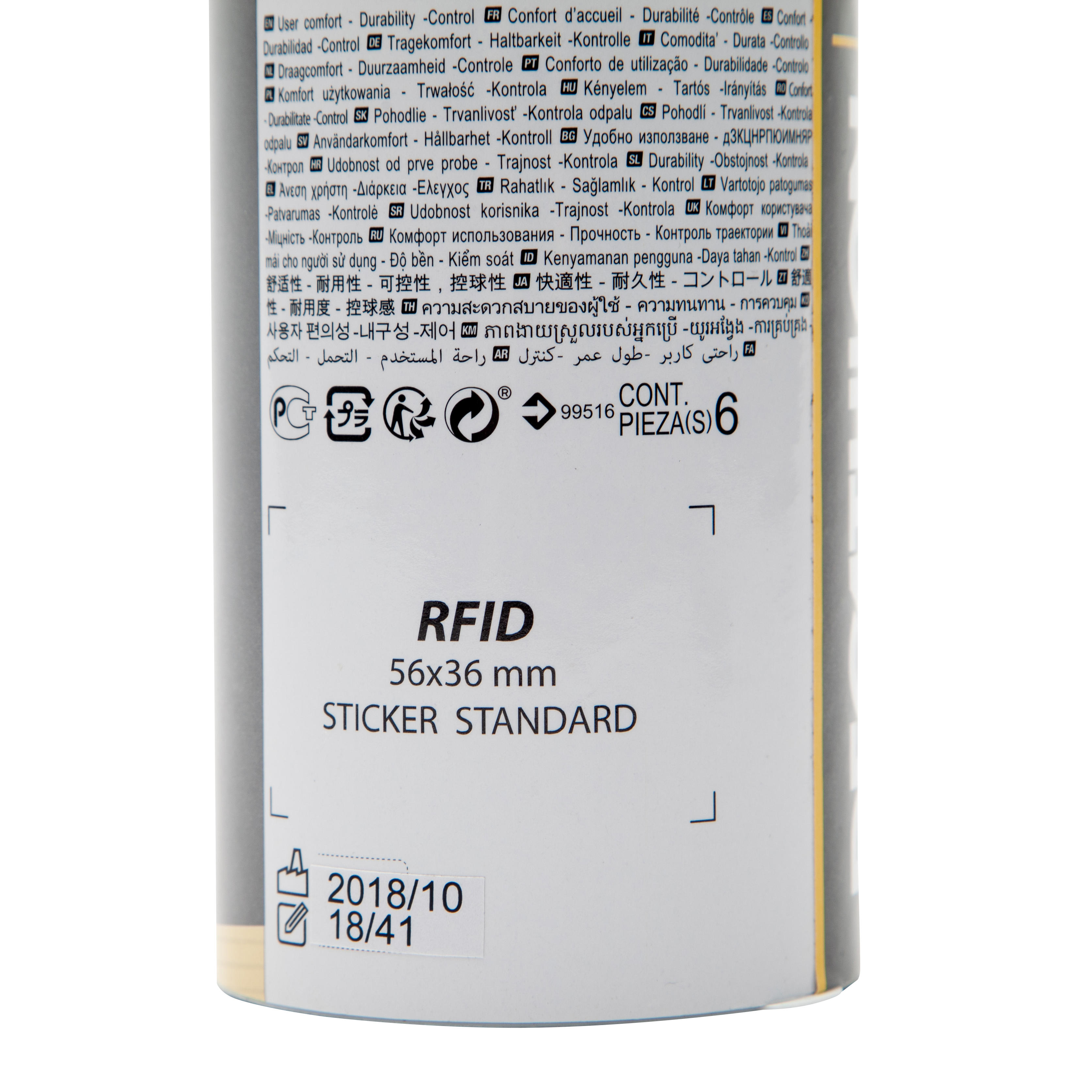 Volants de badminton en plastique paq. 6 - PSC 900 jaune - PERFLY