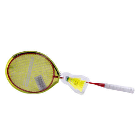 ADULT BADMINTON RACKET  BR AD SET DISCOVER  RED YELLOW