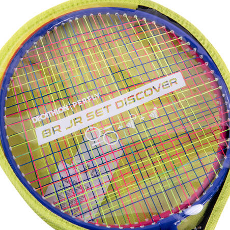 KID BADMINTON RACKET IN SET BR SET DISCOVER RED BLUE