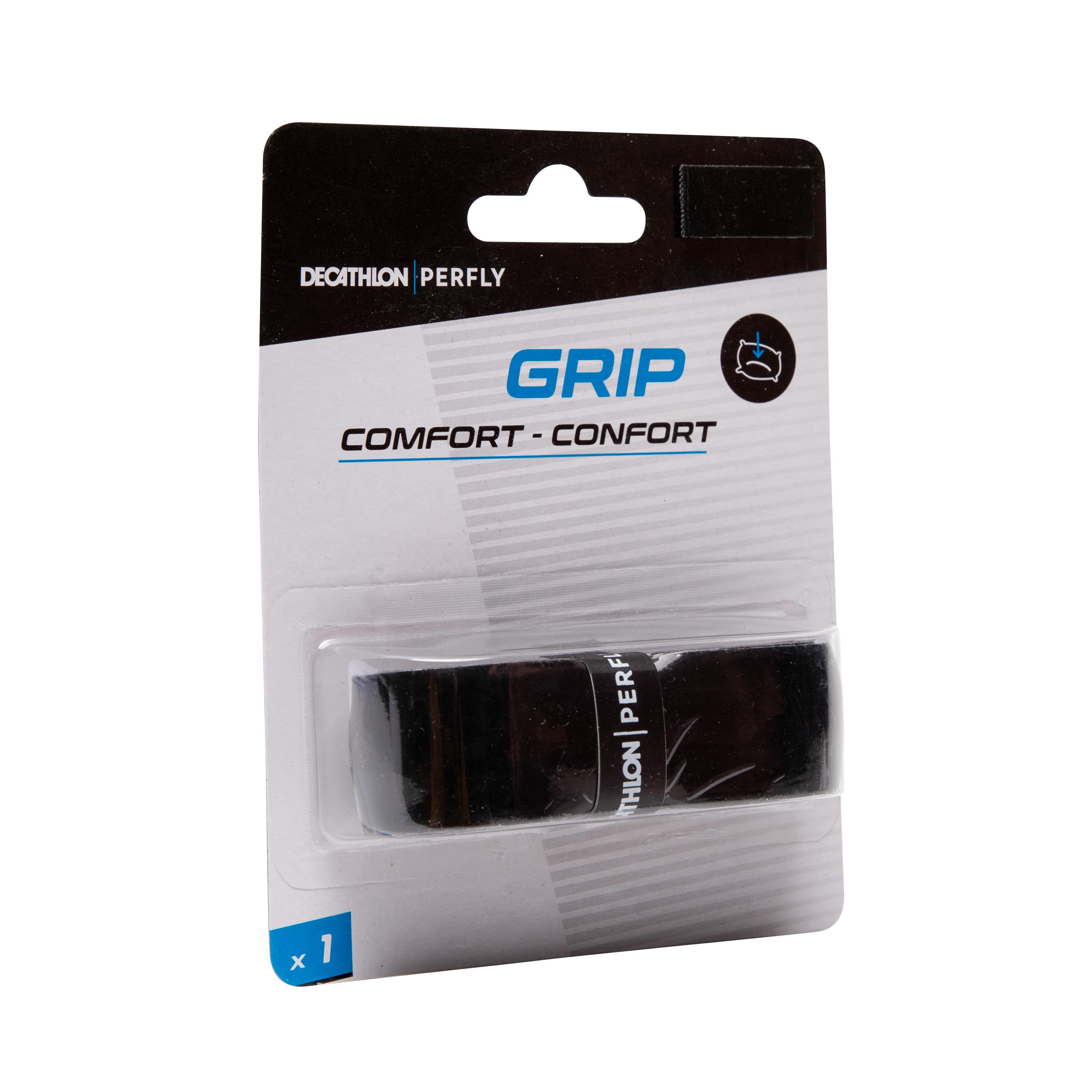 BADMINTON COMFORT GRIP X 1 BLACK 5/6