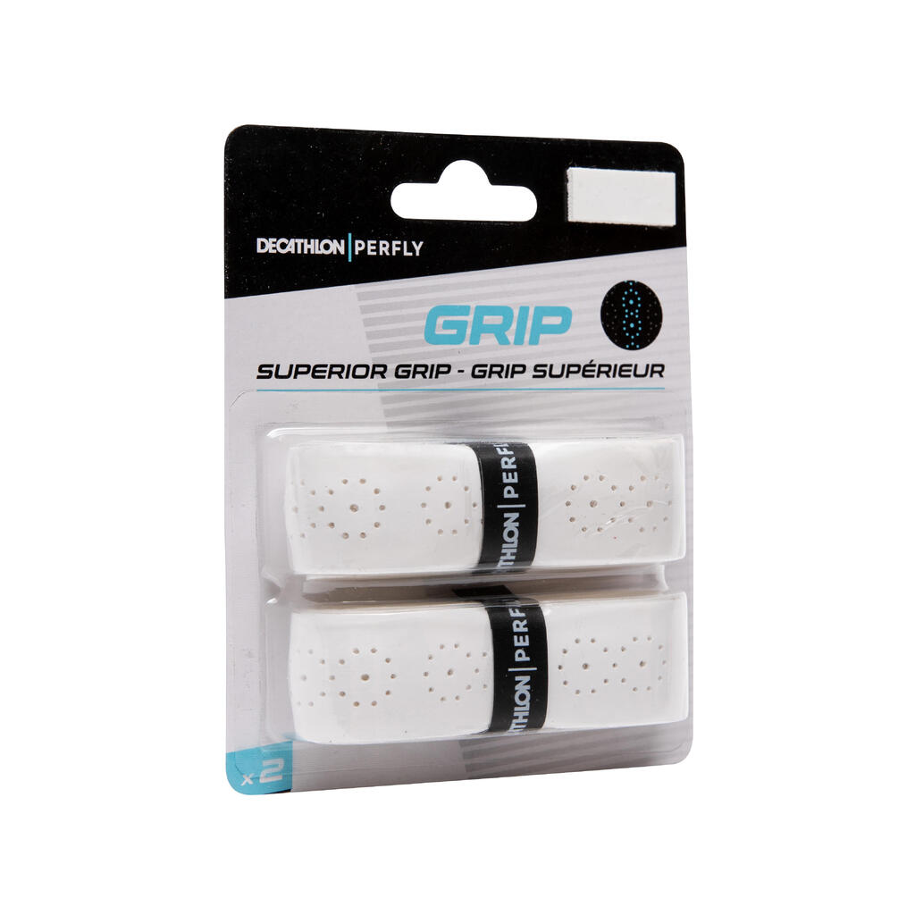 Grip za badminton Superior 2 komada bijeli