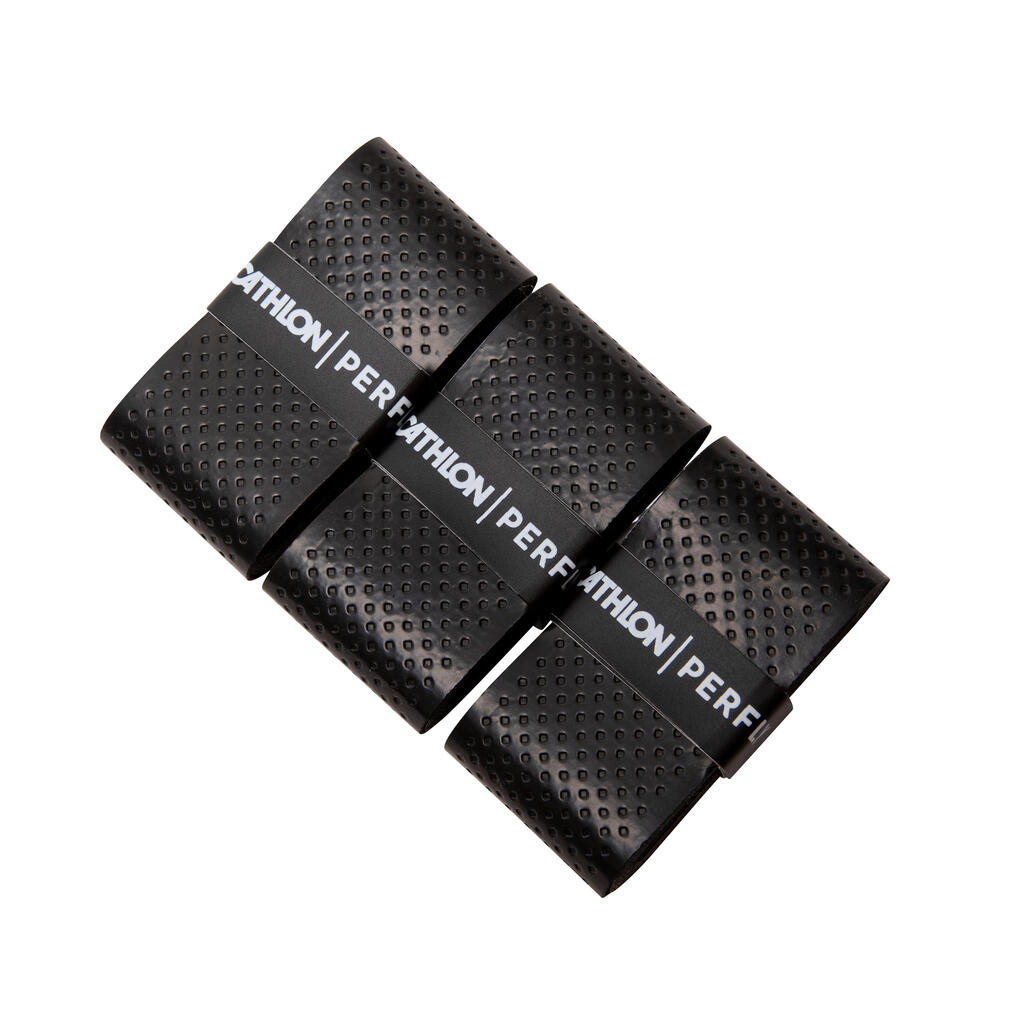 Badminton Griffband Superior Overgrip 3er Pack schwarz