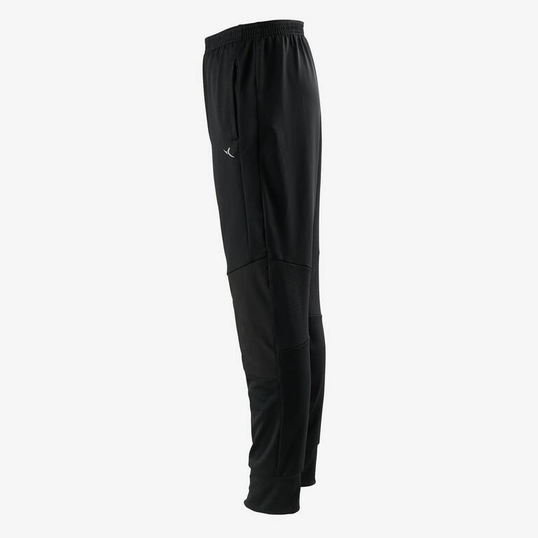 Kids' Light Breathable Loose-Fit Jogging Bottoms - Black