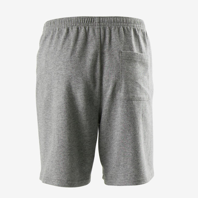 Boys' Gym Shorts 100 - Heathered Dark Grey/Print