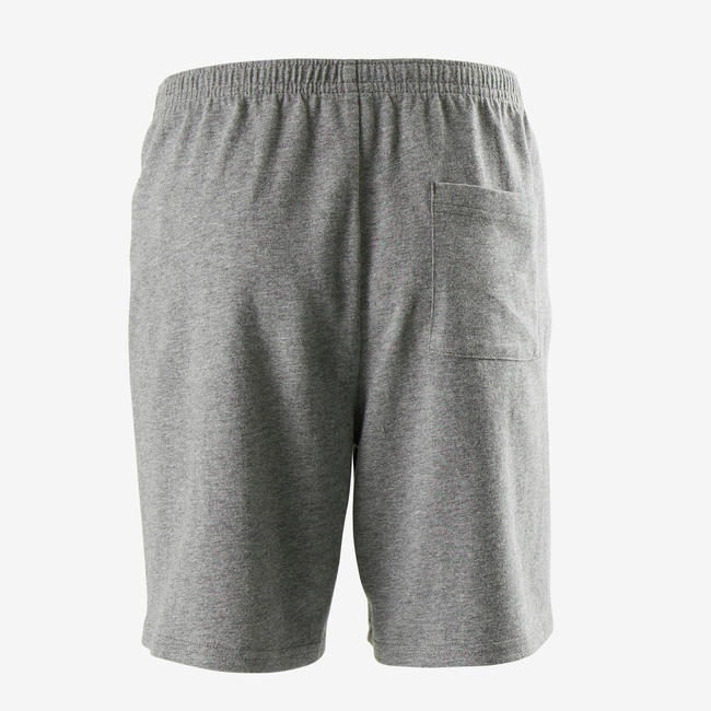 Boys' Gym Shorts 100 Heathered Dark Grey/Print
