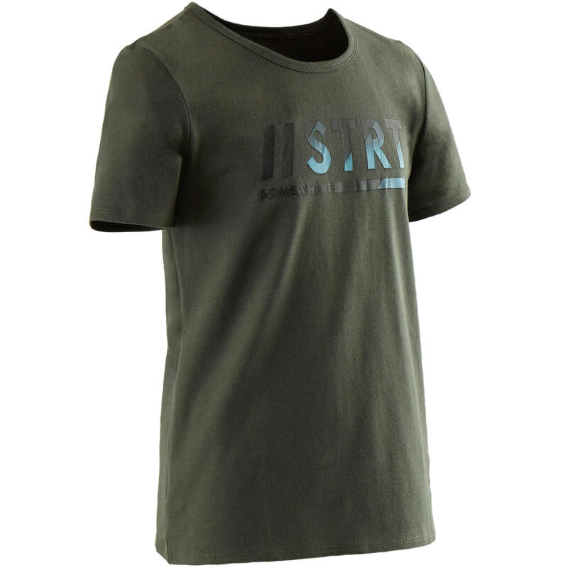 BOY EDUCATIONAL GYM APPAREL Clothing - 100 Boys' Gym T-Shirt DOMYOS - By Sport