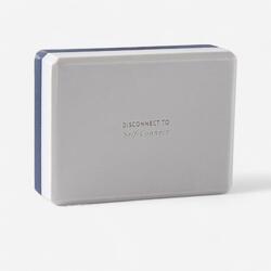 Yoga Foam Block Large - Grey/Blue