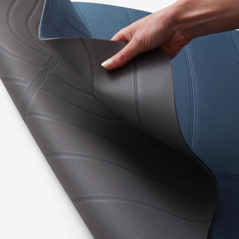 Light Gentle Yoga Mat Club 5 Mm Navy Blue Domyos By Decathlon