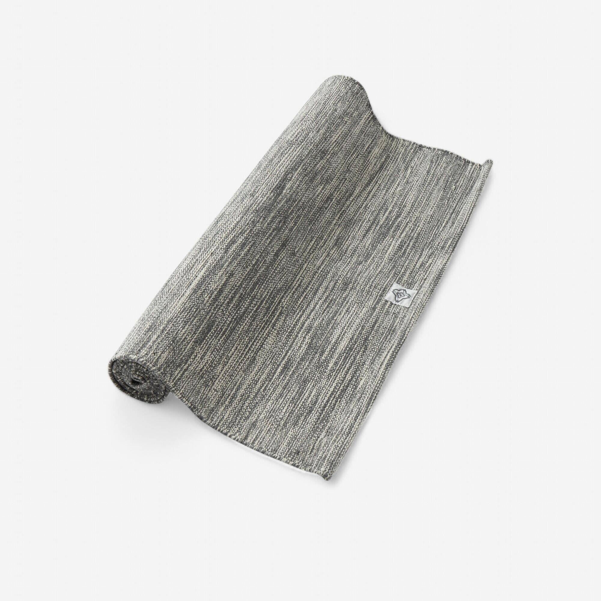 Gentle Yoga Cotton Mat / Over-Mat 4 mm - Mottled Grey -  1
