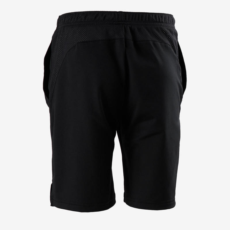 Boys' Breathable Synthetic Gym Shorts S500 Black