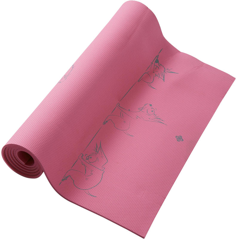 Kids Yoga Mat 5mm Pink Chihuahua Print