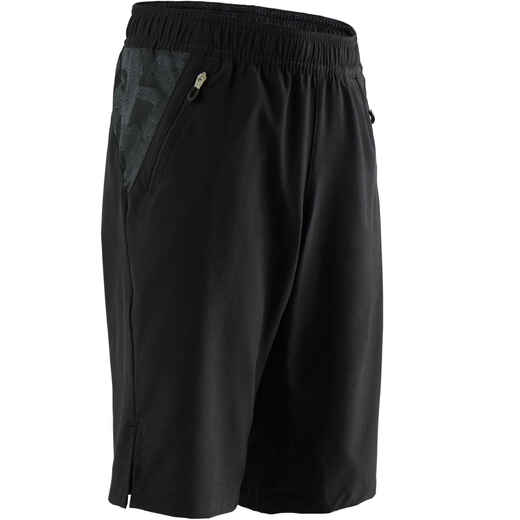 
      Boys' Breathable Gym Shorts W900 - Black
  