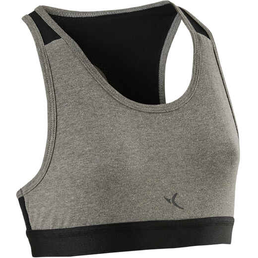 
      Sport-Bustier Basic Mädchen grau
  