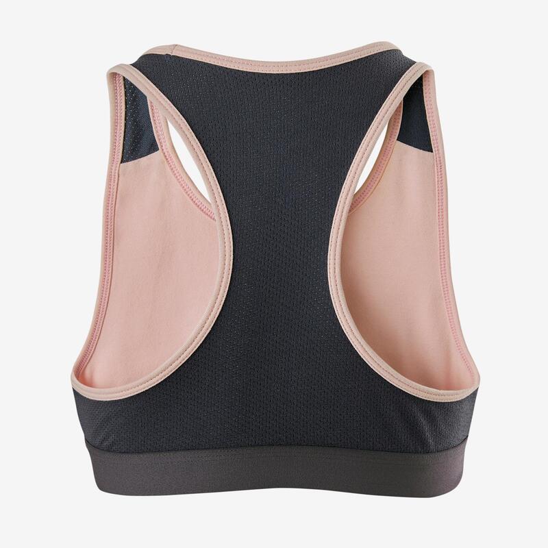 Sport-Bustier Basic Mädchen rosa