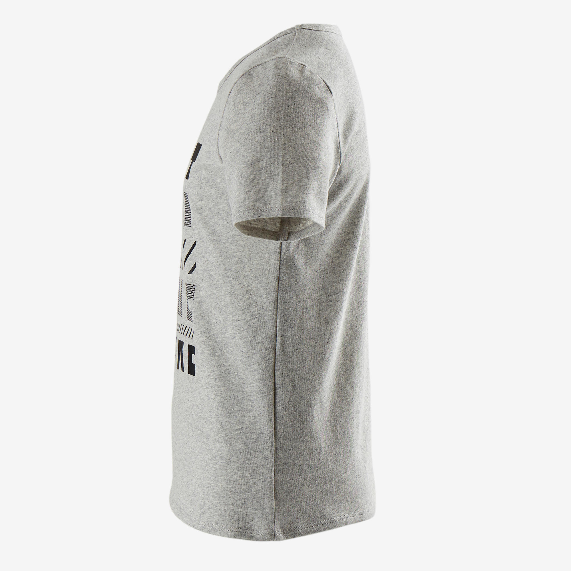 

Boys' Recycled Short-Sleeved Gym T-Shirt 100 - Heathered Grey Print