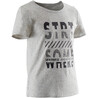 Boys' Recycled Short-Sleeved Gym T-Shirt 100 - Heathered Grey Print