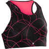 S900 Girls' Gym Breathable Sports Bra - Black AOP