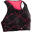 S900 Girls' Gym Breathable Sports Bra - Black AOP