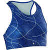 Sport-Bustier atmungsaktiv S900 Gym Mädchen blau AOP