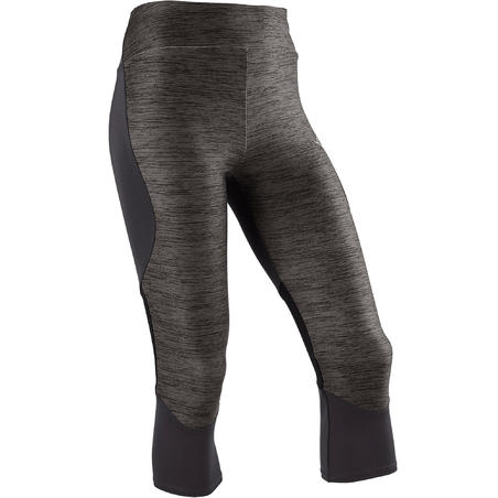 Дівчачі спортивні штани S500, короткі, з повітропроникної синтетики - Сірі