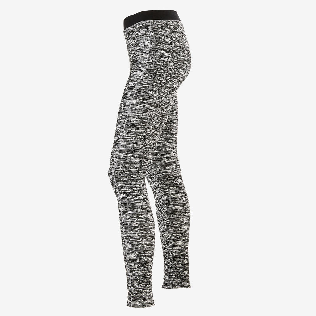 Girls' Breathable Leggings - Black Fade