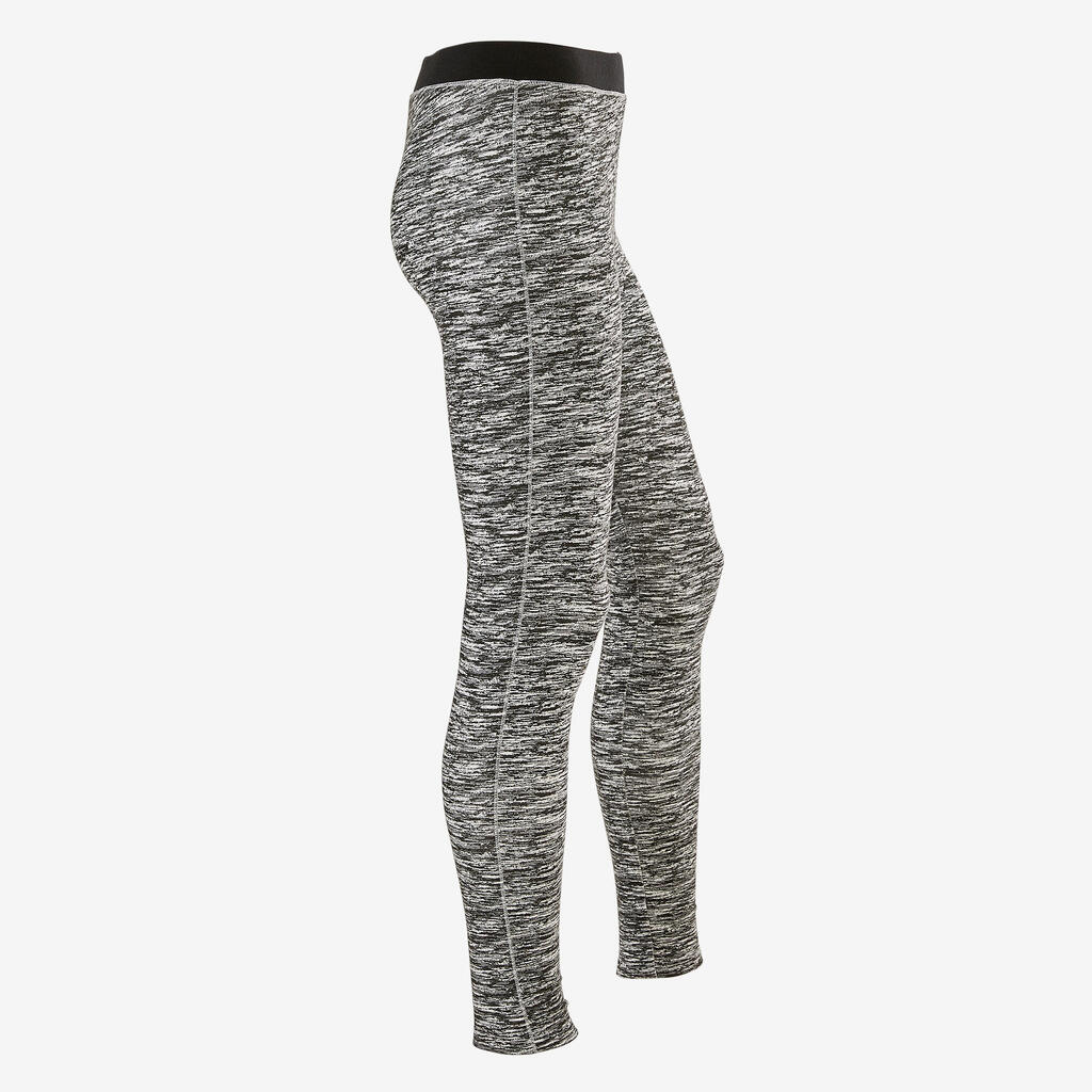 Girls' Breathable Leggings - Black Fade