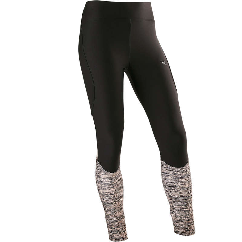 DOMYOS S500 Girls' Breathable Synthetic Gym Leggings