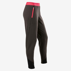 Pantalon chaud respirant Slim S900 fille GYM ENFANT gris chiné