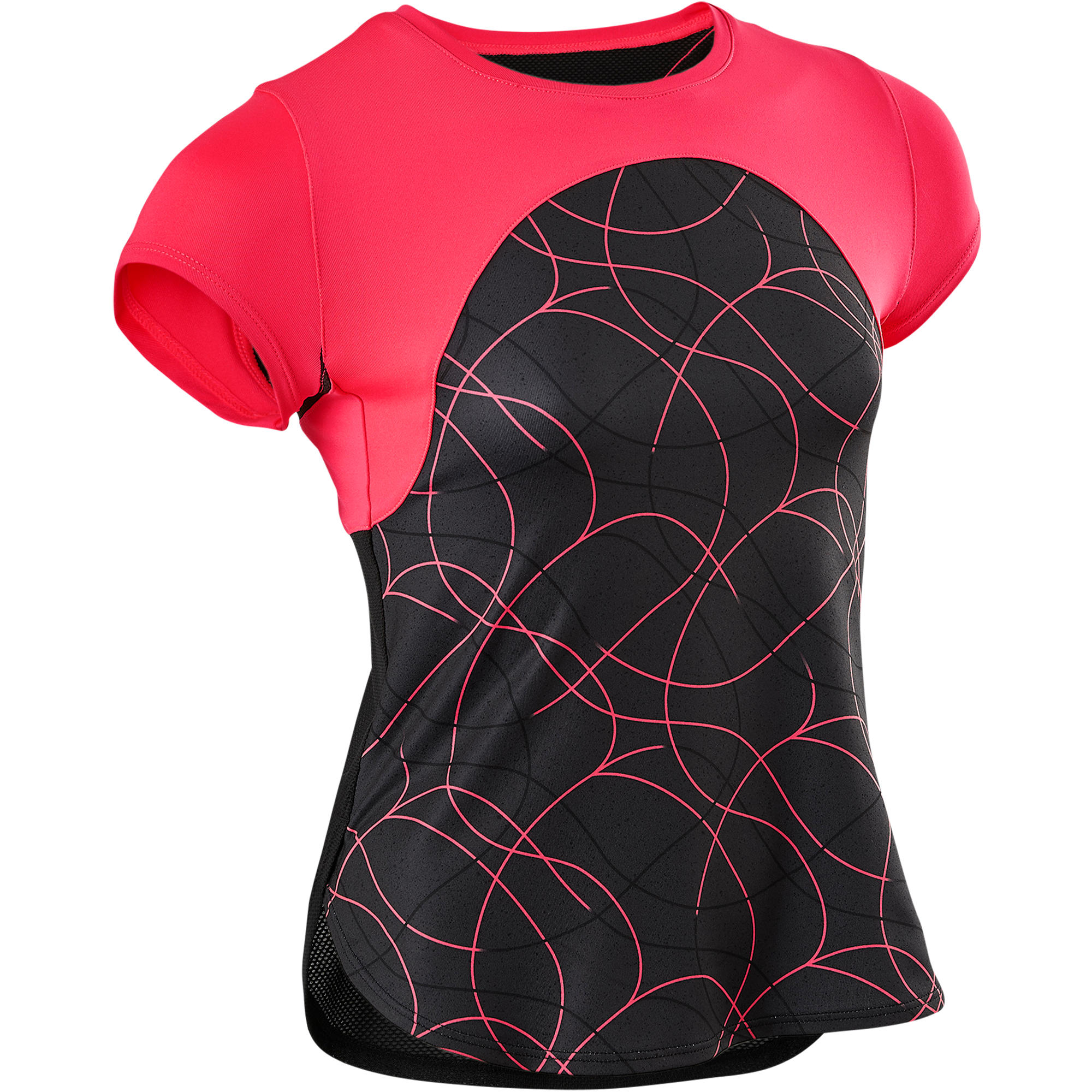 Domyos T Shirt Korte Mouwen Ademend S900 Meisjes Gym Kinderen Zwart Aop domyos kopen in de aanbieding Domyos T Shirt Korte Mouwen Ademend S900 Meisjes Gym Kinderen Zwart Aop domyos kopen in de aanbieding