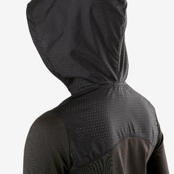 Veste capuche chaude, respirante S900 fille GYM ENFANT gris chiné foncé