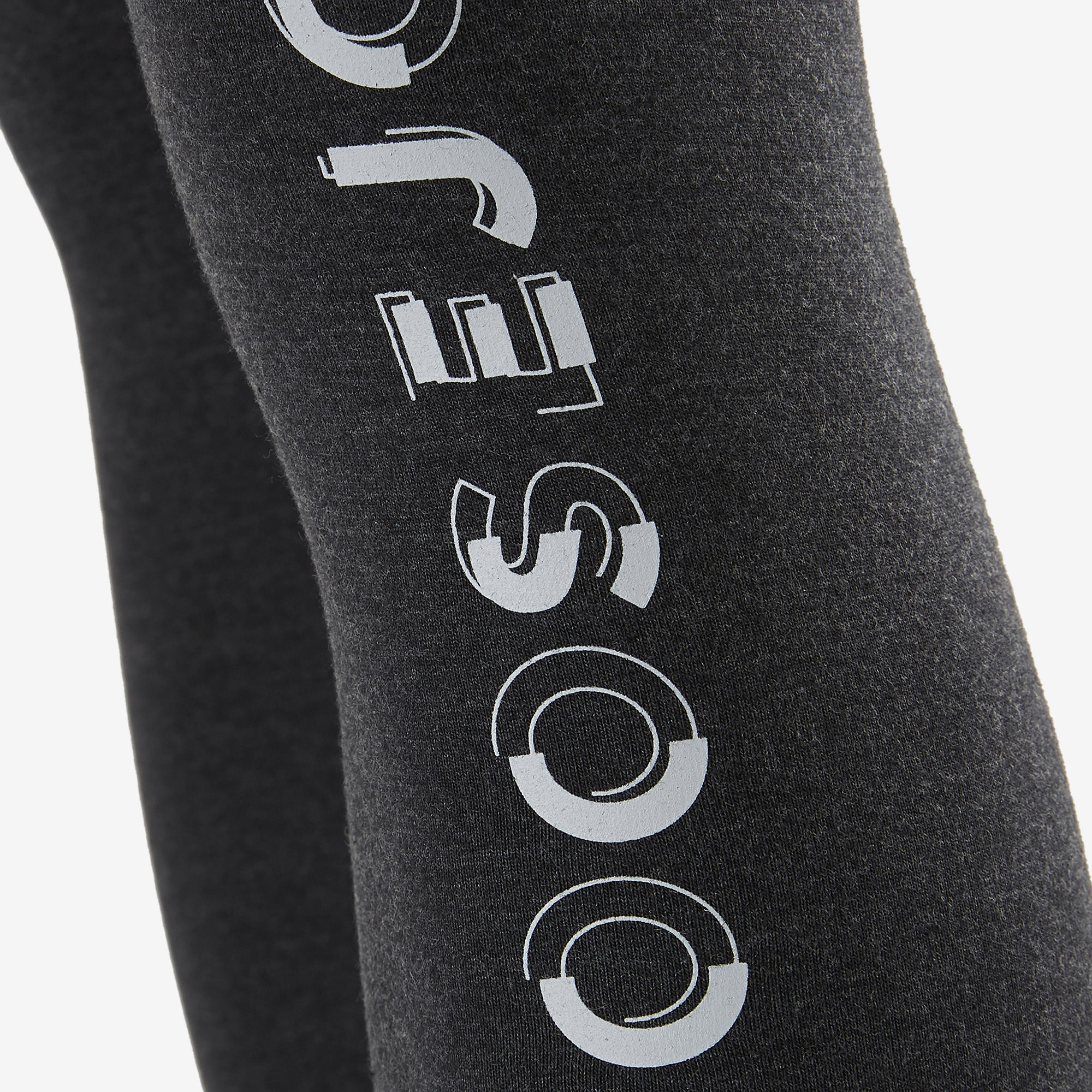 

Girls' Gym Leggings 100 - Printed Dark Grey