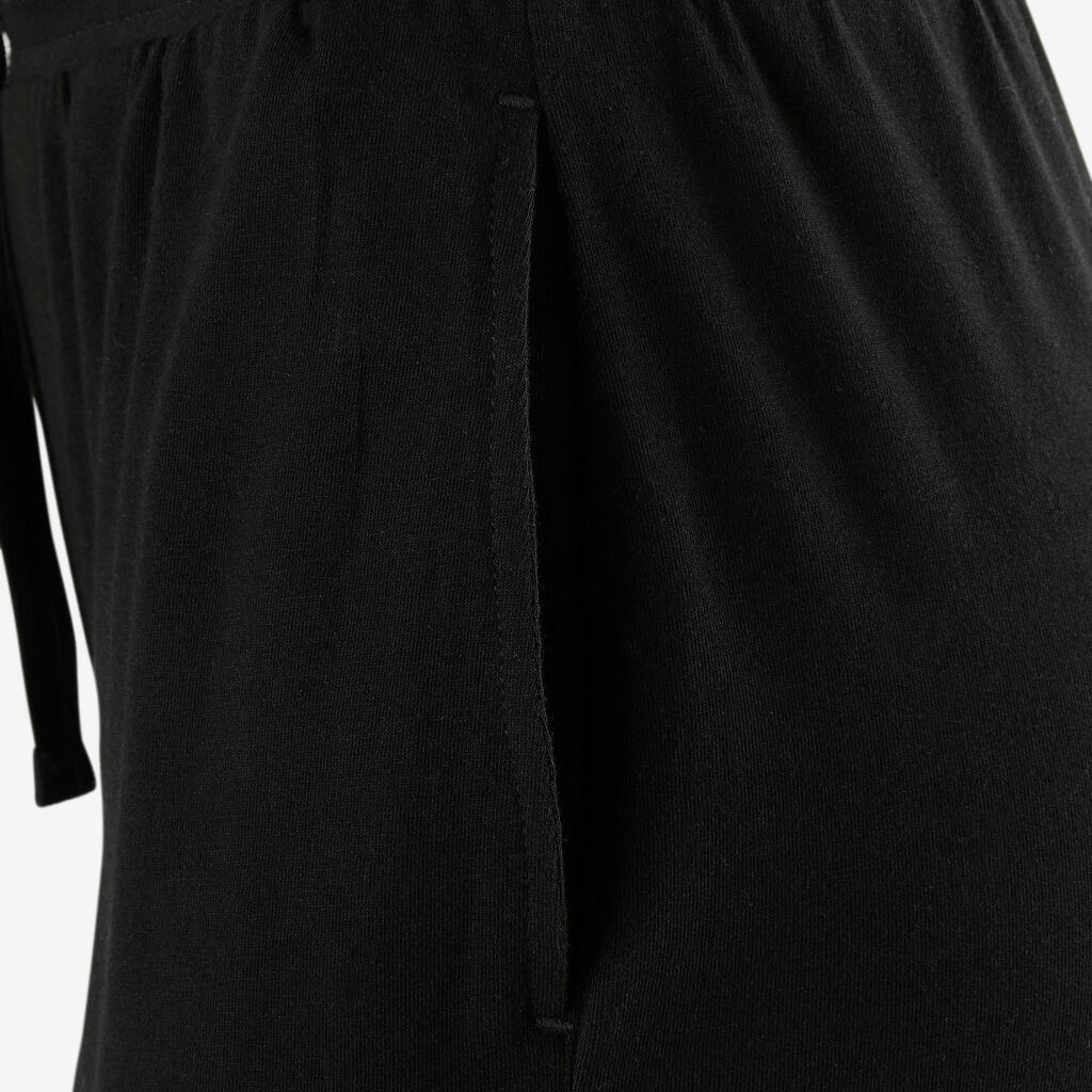 Pantalon léger Slim 100 fille GYM ENFANT noir imprimé