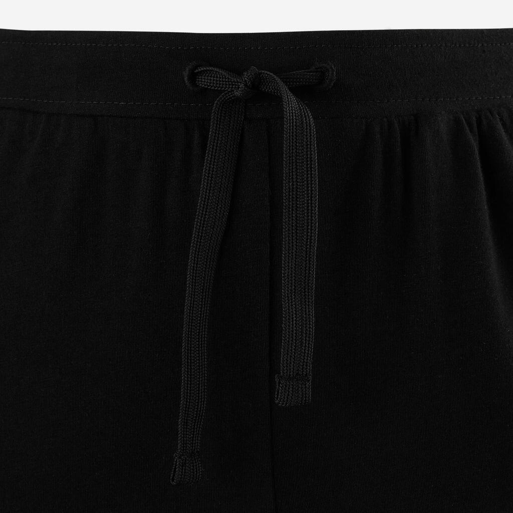 Dievčenské nohavice 100 na cvičenie čierne 