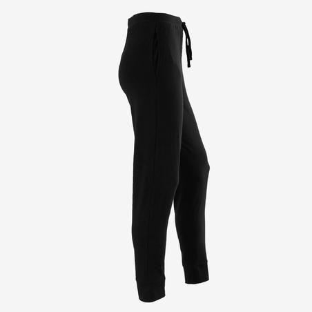 Pantalon léger Slim 100 fille GYM ENFANT noir imprimé