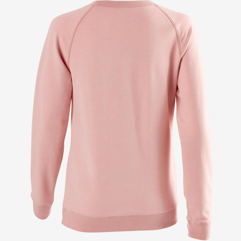Women's Training Sweatshirt 100 Pink Decathlon