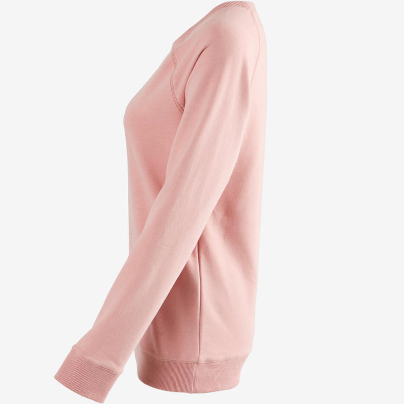 Women's Training Sweatshirt 100 Pink Decathlon