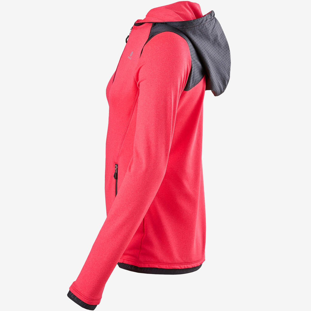 Veste capuche chaude, respirante S900 fille GYM ENFANT gris chiné foncé