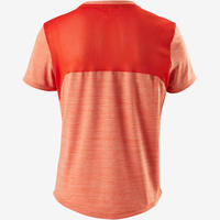 T-Shirt synthétique respirant manches courtes S500 garçon GYM ENFANT orange