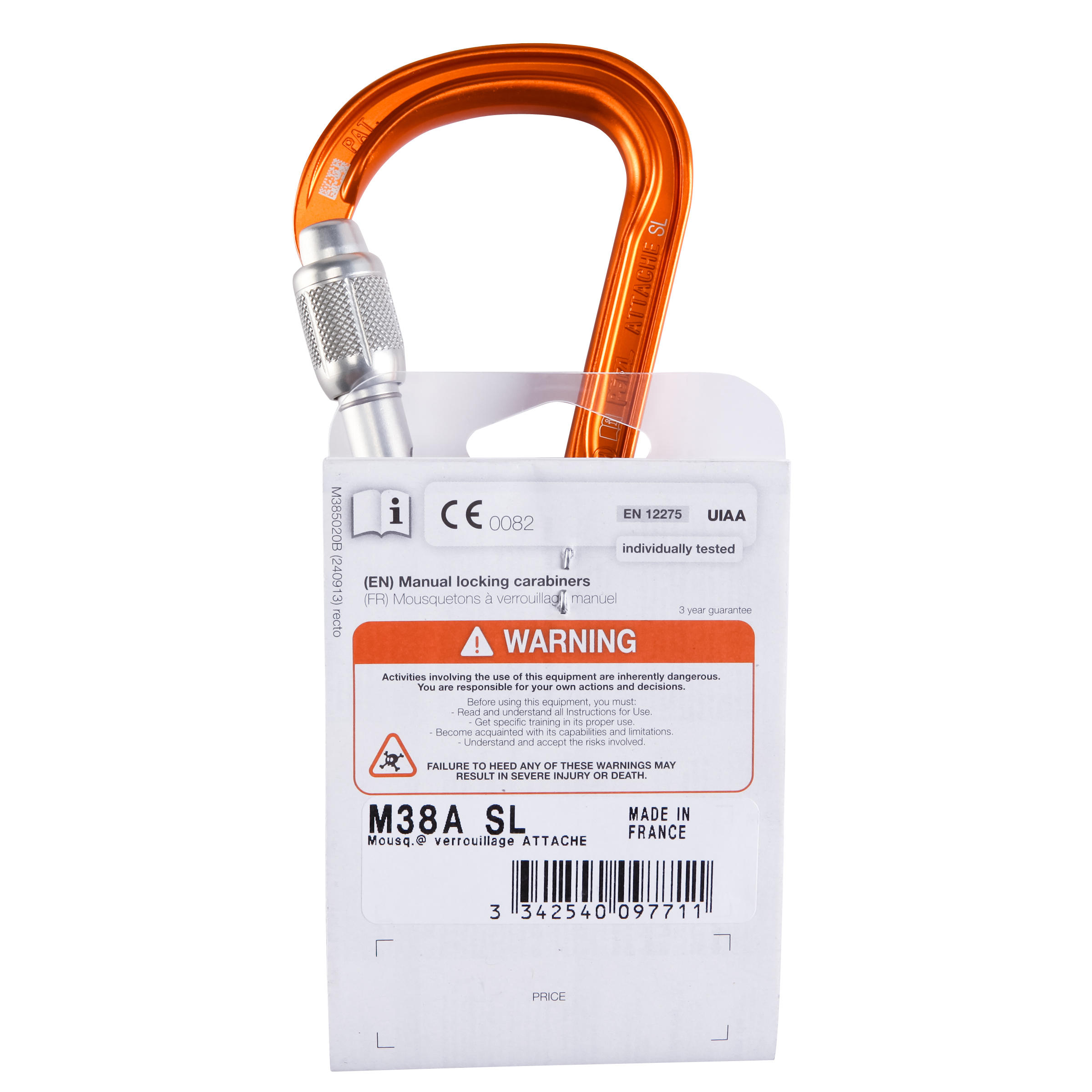 Mosquetón Petzl Escalada Attache 10/10