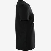 Crna sportska majica kratkih rukava sa printom 100 za devojčice