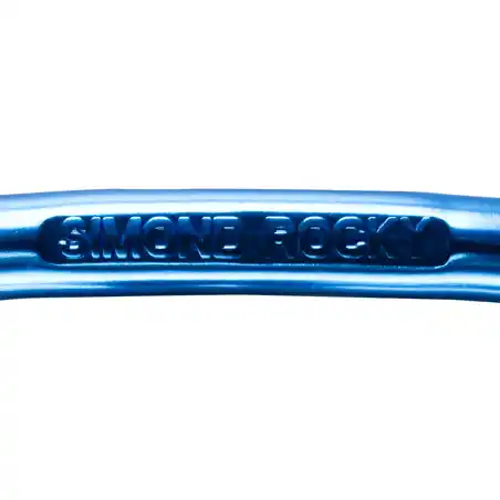 CLIMBING AND MOUNTAINEERING SCREWGATE KARABINER ROCKY BLUE